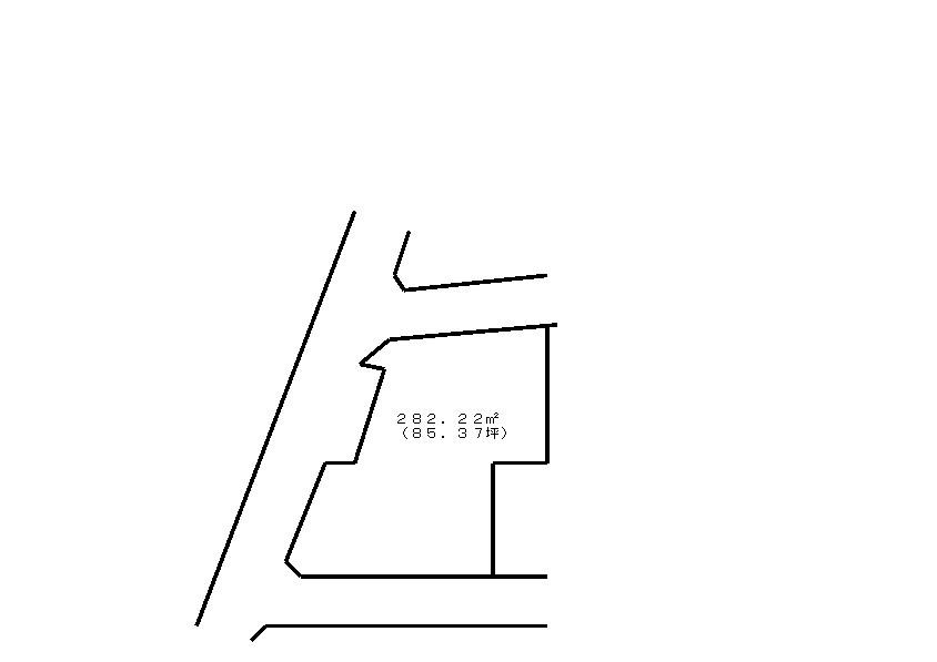 Compartment figure. Land price 1.8 million yen, Land area 282.22 sq m