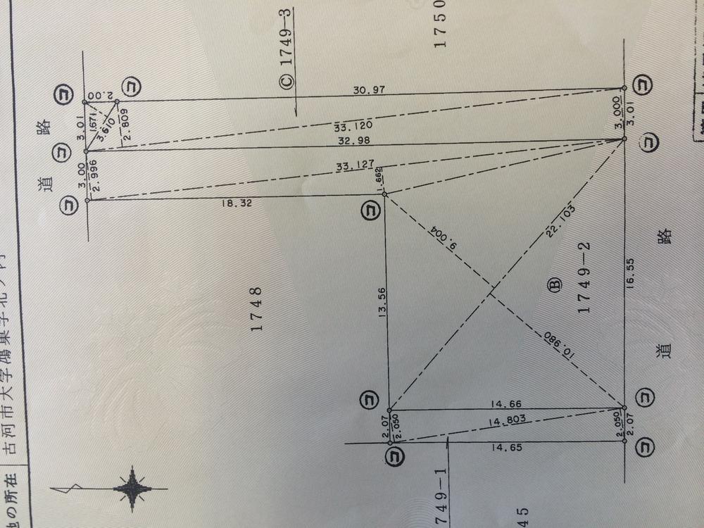 Compartment figure. Land price 12.5 million yen, Land area 298 sq m