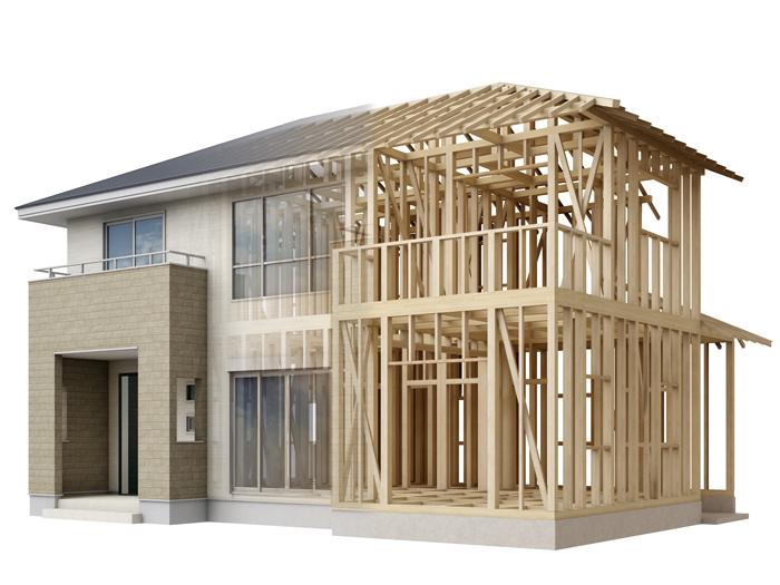 Construction ・ Construction method ・ specification. The shaft assembly method, Plus the configuration of the features is the "face" of the "2 × 4 construction method". Pillar to the shaft assembly in the structural strength surface material ・ Liang ・ The foundation was strongly fixed to integrate the building, By the state of the box, And the tough shelters distributed by receiving an external force, such as earthquakes and typhoons in terms. 