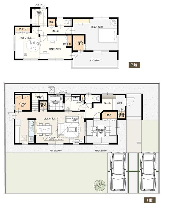 Floor plan. Ibaraki real estate to Ibaraki Grandy House