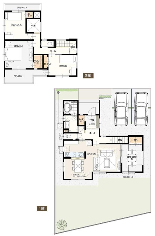 Floor plan. Ibaraki real estate to Ibaraki Grandy House