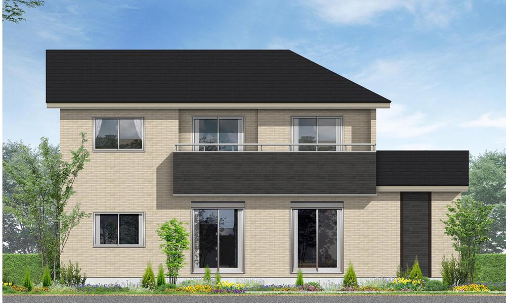 Rendering (appearance). House size of the room is an attractive wide balcony (7 Building) Rendering