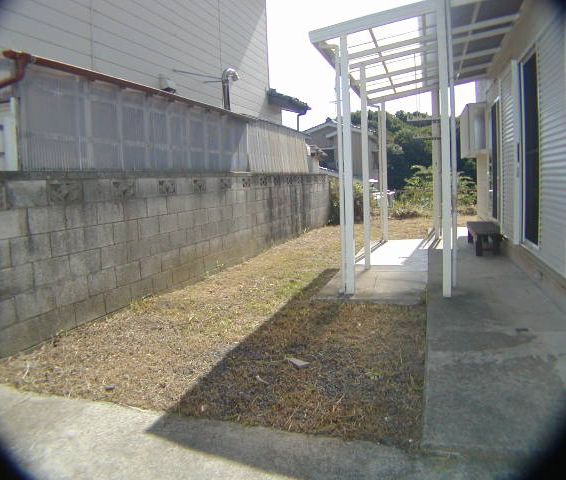 Balcony. 1F roof with space