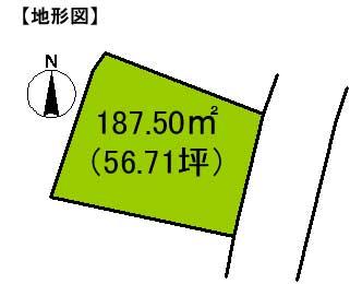 Compartment figure. Land price 1.8 million yen, Land area 187.5 sq m