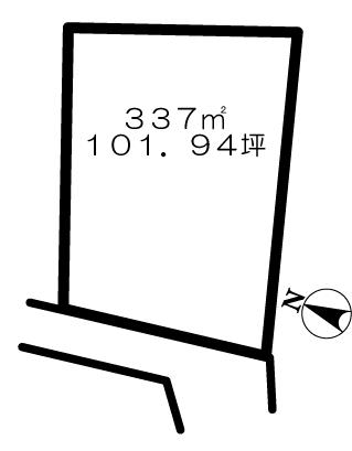 Compartment figure. Land price 8 million yen, Land area 337 sq m