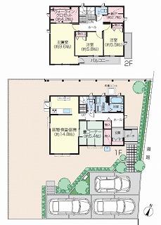 Floor plan. 34,400,000 yen, 4LDK + S (storeroom), Land area 279.1 sq m , Building area 116.92 sq m