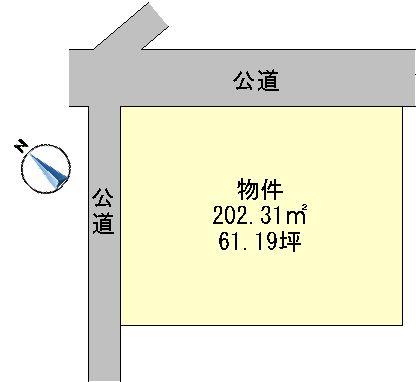 Compartment figure. Land price 13 million yen, Land area 202.31 sq m