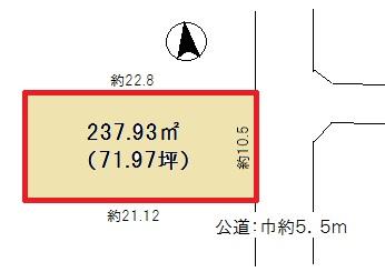 Compartment figure. Land price 10,790,000 yen, Land area 237.93 sq m