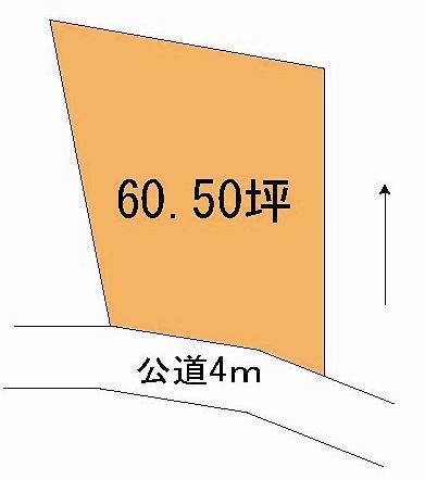 Compartment figure. Land price 6.4 million yen, Land area 200 sq m