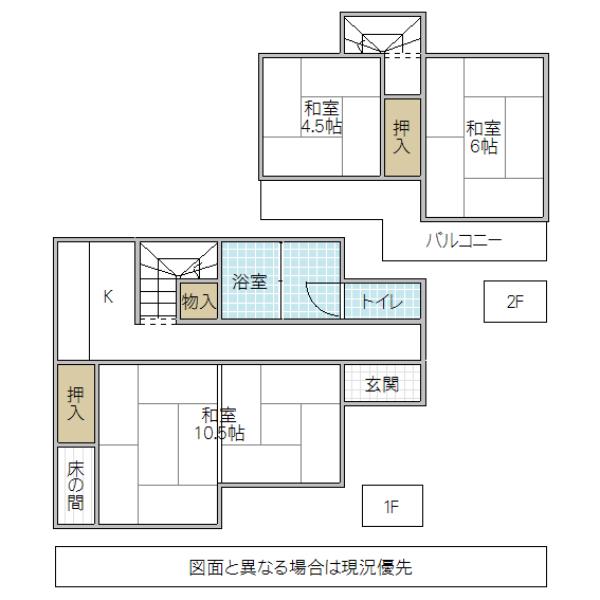 Floor plan. 6.3 million yen, 4K, Land area 108 sq m , It is a building area of ​​66.09 sq m compact 4K type. 