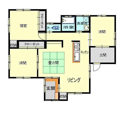 Floor plan. 15 million yen, 3LDK + S (storeroom), Land area 349.13 sq m , Building area 106.77 sq m