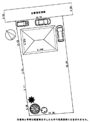 Compartment figure. Land price 9.9 million yen, Land area 363.03 sq m