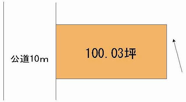 Compartment figure. Land price 8.7 million yen, Land area 330.68 sq m