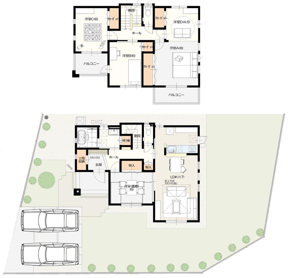 Floor plan. (7 Building), Price 29,800,000 yen, 4LDK, Land area 257.03 sq m , Building area 118.73 sq m