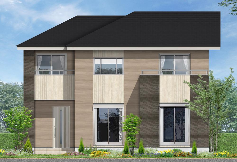 Rendering (appearance). Mom Easy housework flow line ◎ of house (7 Building) Rendering