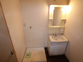 Washroom. Washing machine Storage