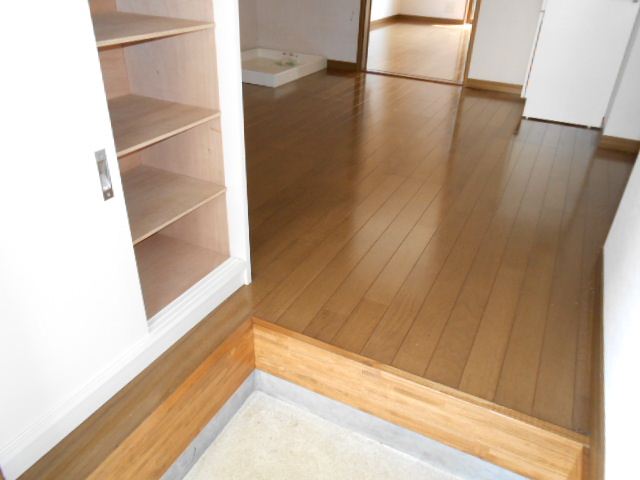 Entrance. There is a shoebox. We are happy equipment to organize the entrance space.