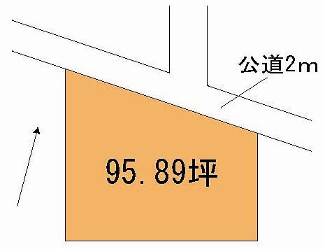 Compartment figure. Land price 15 million yen, Land area 317 sq m