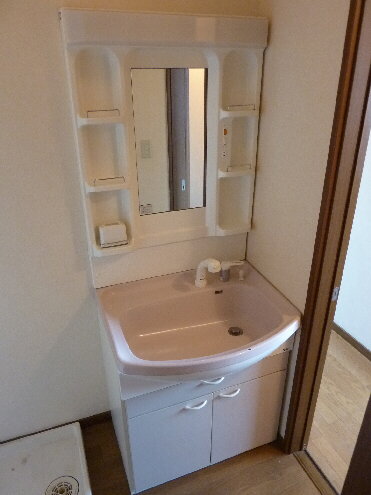 Washroom. Dresser with shampoo washroom