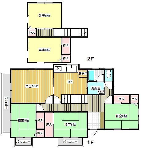 Floor plan. 9 million yen, 6DK, Land area 336.7 sq m , Building area 115.07 sq m
