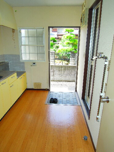 Living and room. Kitchen space is also wide! 