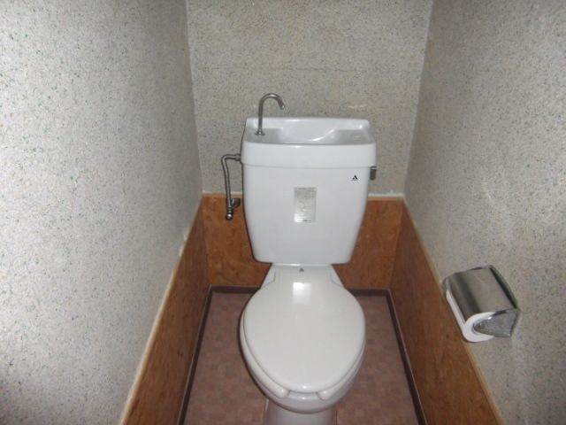 Toilet. Of course, bus toilet by