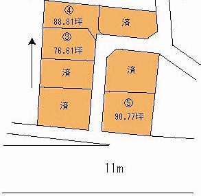 Compartment figure. Land price 9.19 million yen, Land area 253.27 sq m