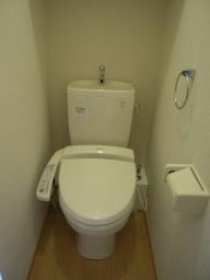 Toilet. Comfortable with warm water washing toilet seat