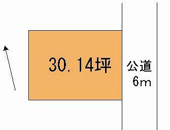 Compartment figure. Land price 5.4 million yen, Land area 99.64 sq m