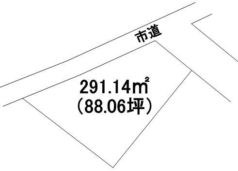 Compartment figure. Land price 13.5 million yen, Land area 291.14 sq m