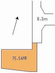 Compartment figure. Land price 9.8 million yen, Land area 249.75 sq m