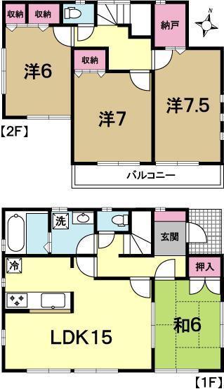 Floor plan. 21,800,000 yen, 4LDK, Land area 217.09 sq m , Building area 97.19 sq m