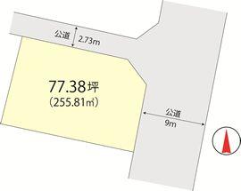 Compartment figure. Land price 16 million yen, Land area 255.81 sq m