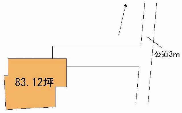 Compartment figure. Land price 3.3 million yen, Land area 274.78 sq m