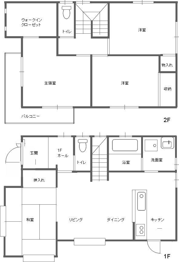 Floor plan. 27,800,000 yen, 4LDK + S (storeroom), Land area 215.77 sq m , Building area 96.05 sq m