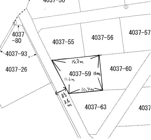 Compartment figure. Land price 4.4 million yen, Land area 146.64 sq m compartment view (present condition priority)