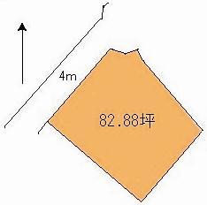 Compartment figure. Land price 6.5 million yen, Land area 274 sq m