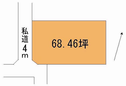 Compartment figure. Land price 9 million yen, Land area 226.32 sq m