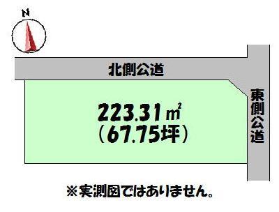 Compartment figure. Land price 5.8 million yen, Land area 223.31 sq m