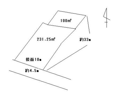 Compartment figure. Land price 6.8 million yen, Land area 331.25 sq m