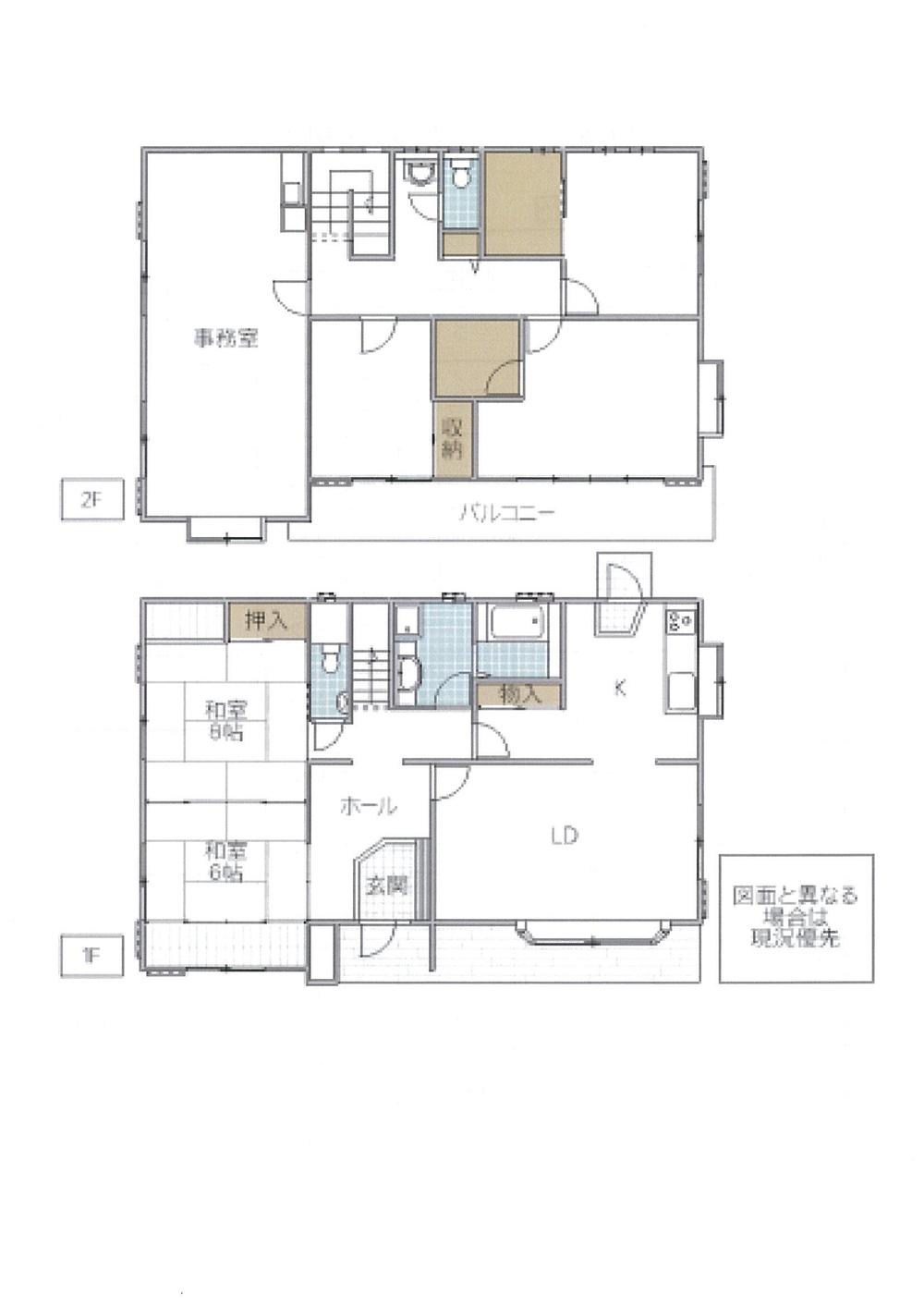 Floor plan. 26,800,000 yen, 6LDK + 2S (storeroom), Land area 207.56 sq m , Building area 178.86 sq m