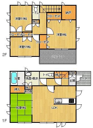 Floor plan. 24,800,000 yen, 4LDK + S (storeroom), Land area 198.4 sq m , Building area 100.19 sq m