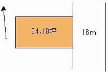 Compartment figure. Land price 7.9 million yen, Land area 113.02 sq m