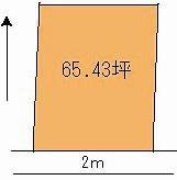 Compartment figure. Land price 4.2 million yen, Land area 216.33 sq m