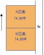 Compartment figure. Land price 10.8 million yen, Land area 247.93 sq m