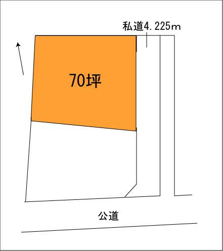 Compartment figure. Land price 11.2 million yen, Land area 231.41 sq m