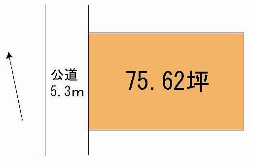 Compartment figure. Land price 9.1 million yen, Land area 250 sq m