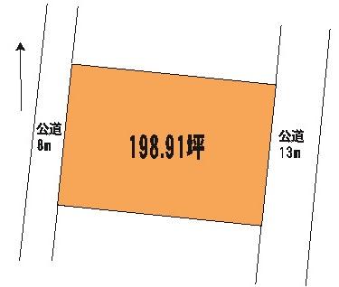 Compartment figure. Land price 42 million yen, Land area 657.57 sq m