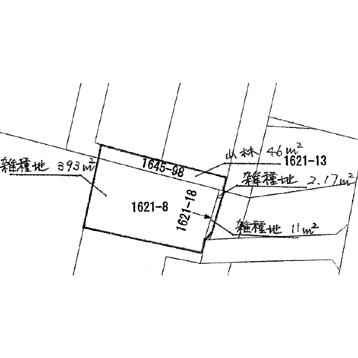 Compartment figure. Land price 18 million yen, Land area 452.17 sq m