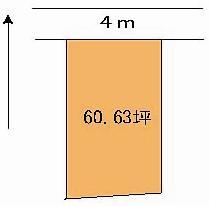 Compartment figure. Land price 9.9 million yen, Land area 200.45 sq m